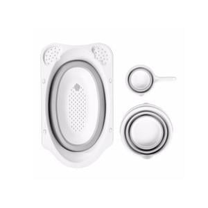 Sevi Bebe Katlanabilir Bebek Banyo Seti - 3 Parça - Gri 368-13