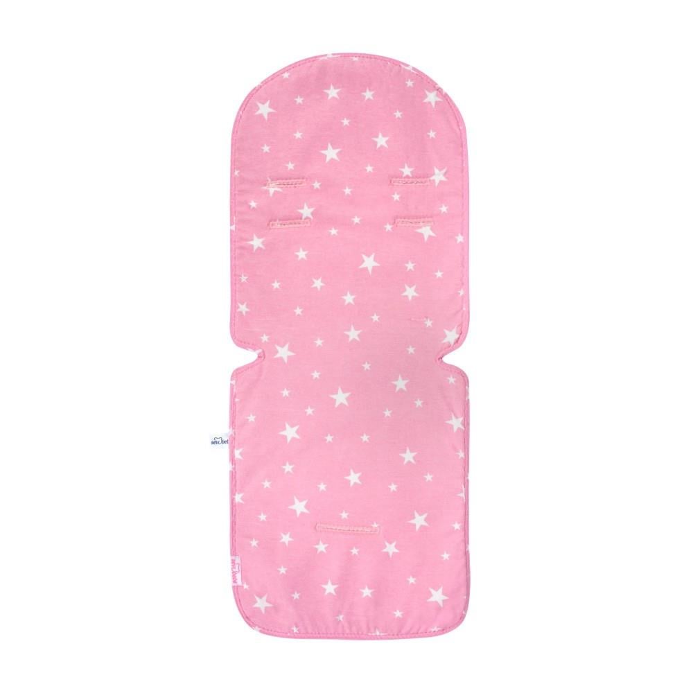 Sevi Bebe Klimalı Puset Ve Oto Koltuğu Minderi - Pembe Yıldız 43-2