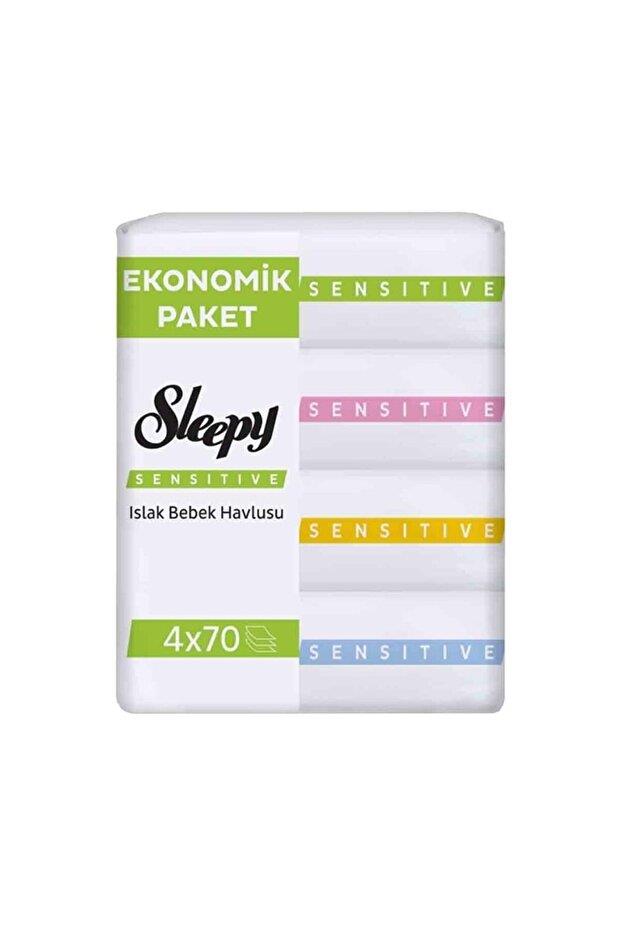 Sleepy Sensitive Islak Bebek Havlusu 4*70 li