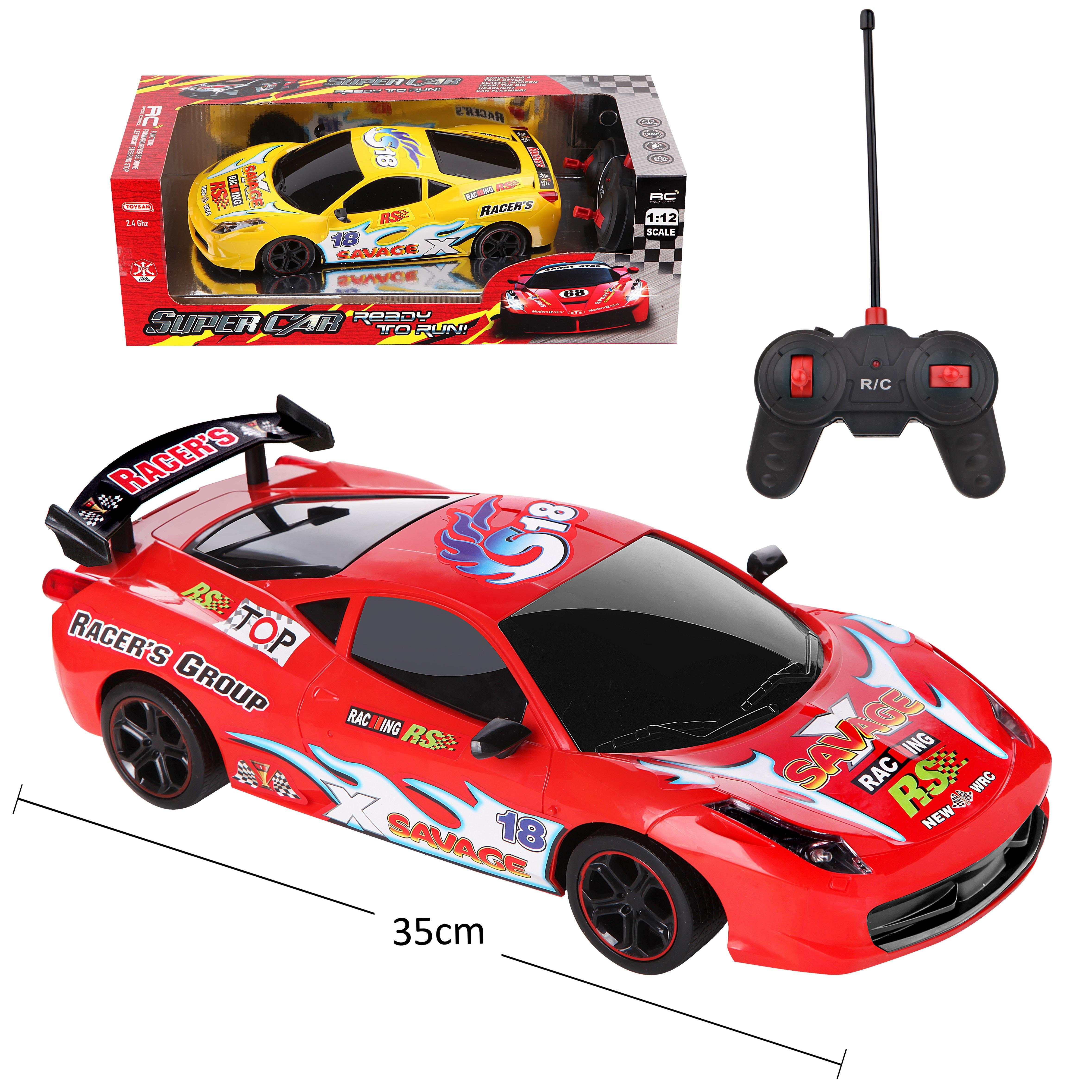 Toysan Toysan  1:12 Racing Super Car Fer Toy-10 Karma Renk