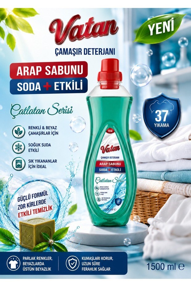 Vatan Arap Sabunu+ Soda Etkili