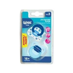 Wee Baby 2’li Damaklı Emzik No:3 Karma Renk
