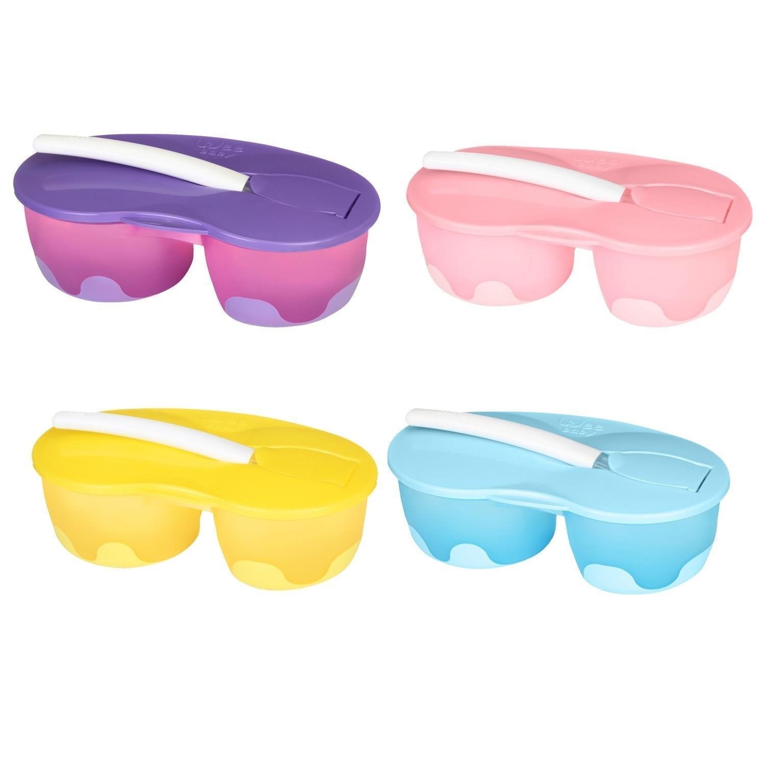 Wee Baby Baby İki Hazneli Mama Kabı Karma Renk