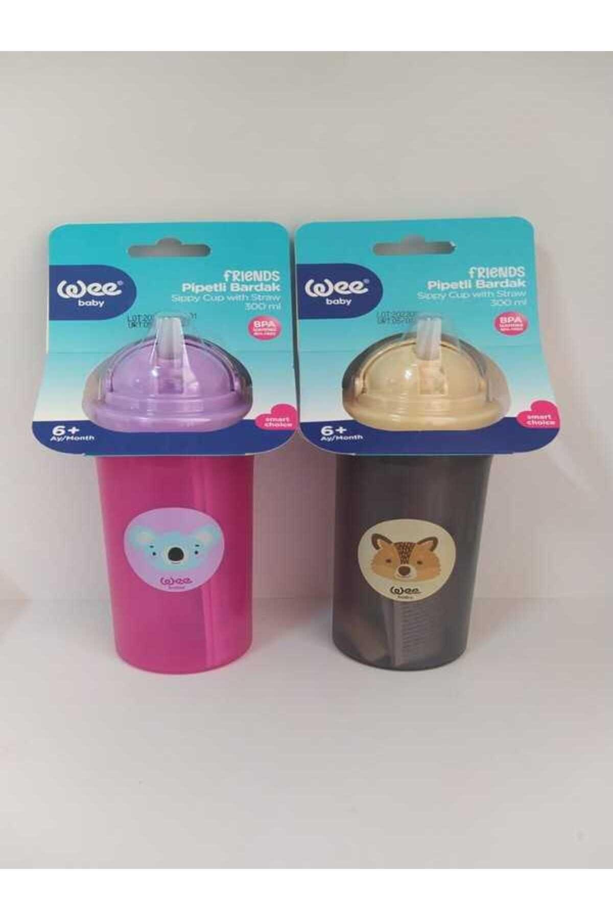 Wee Baby Frınends Pipetli Bardak 300 Ml Karma Renk