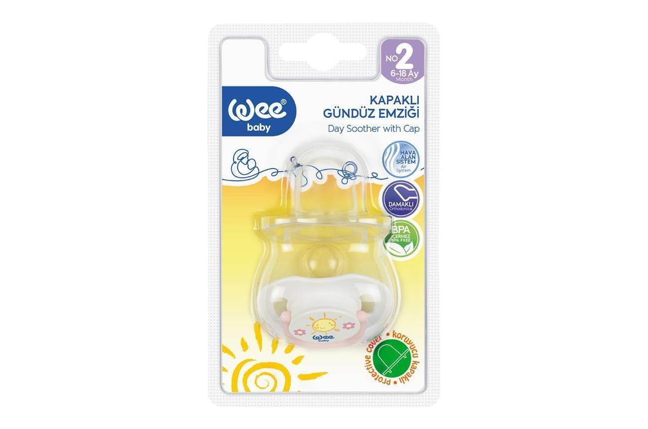 Wee Baby Special Saplı Kapaklı Damaklı Emzik No:2 782 8690797107826