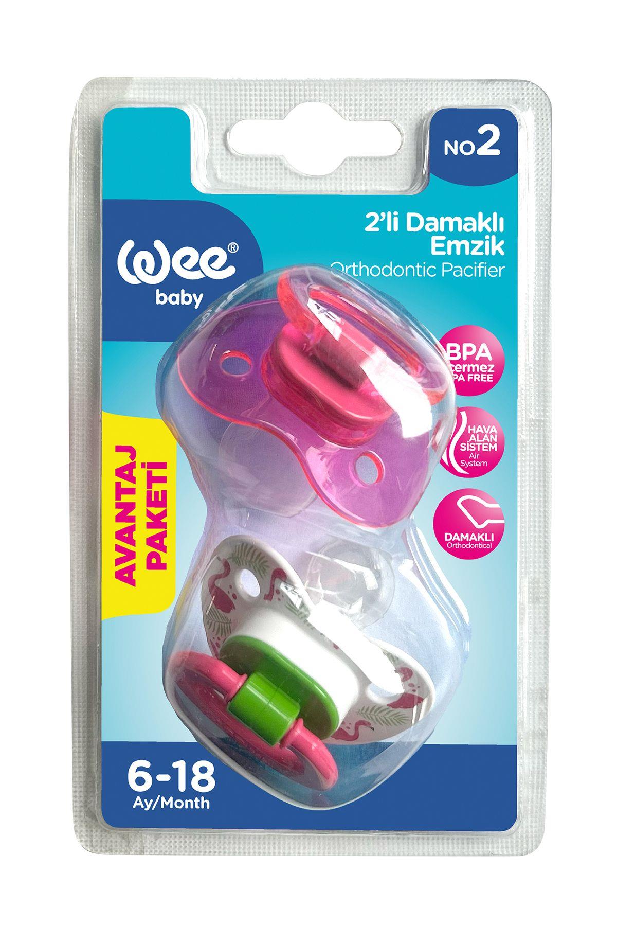 Wee Baby2’li Damaklı Emzik No:2 Pembe