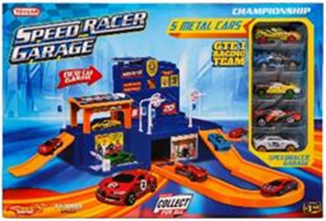 Toysan Toysan Speed Racer Garaje - 5 Metal Cars Toy-33 8682091080332