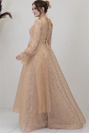 Adel Tesettür Abiye Gold