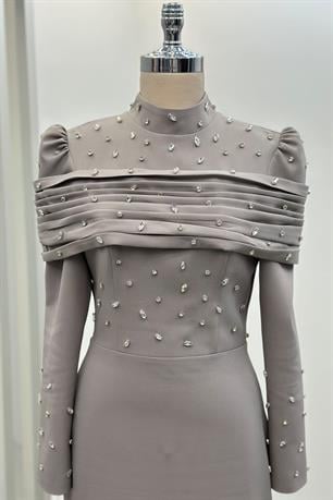 Aden Tesettür Abiye Vizon