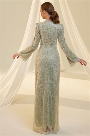 Afra Tesettür Abiye Mint