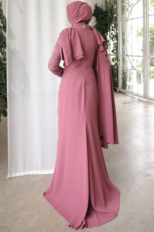 Ahsen Tesettür Abiye Pudra