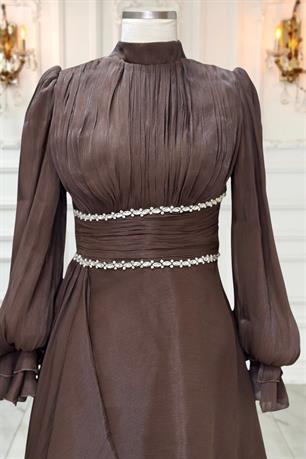 Alize Tesettür Abiye Kahve