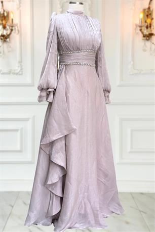 Alize Tesettür Abiye Pudra