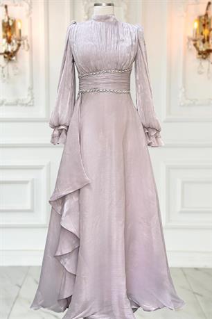 Alize Tesettür Abiye Pudra