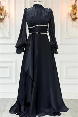 Alize Tesettür Abiye Siyah