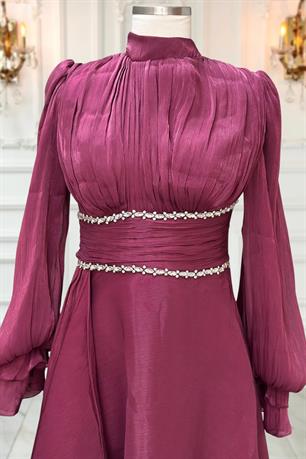 Alize Tesettür Abiye Vişne