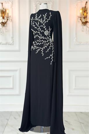 Alya Tesettür Abiye Siyah