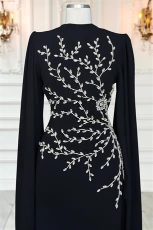 Alya Tesettür Abiye Siyah