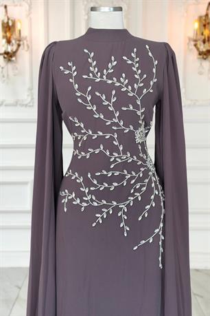 Alya Tesettür Abiye Vizon