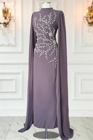 Alya Tesettür Abiye Vizon