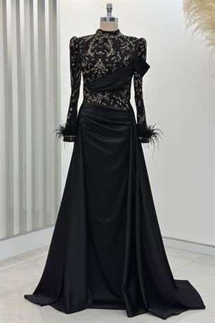 Anabel Tesettür Abiye Gold