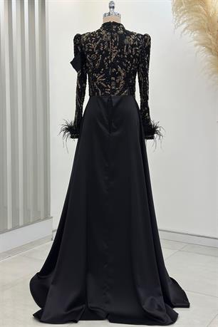 Anabel Tesettür Abiye Gold