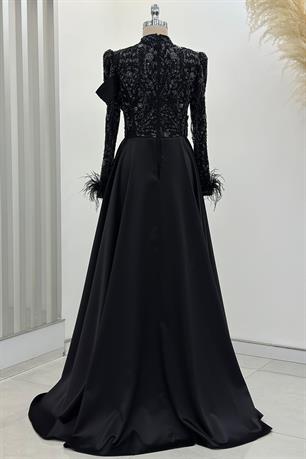 Anabel Tesettür Abiye Siyah