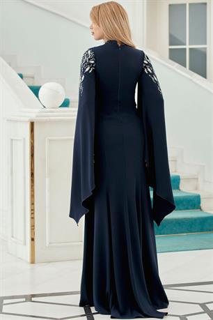 Angel Tesettür Abiye Lacivert