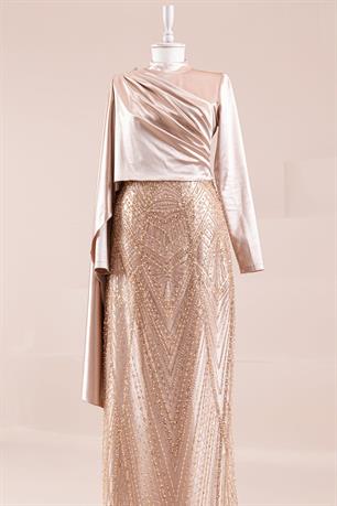 Angel Tesettür Abiye Rose