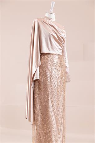 Angel Tesettür Abiye Rose