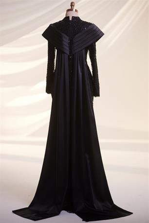 Anka Tesettür Abiye Siyah