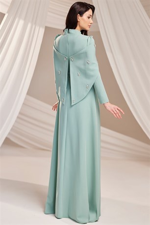 Aria Tesettür Abiye Mint
