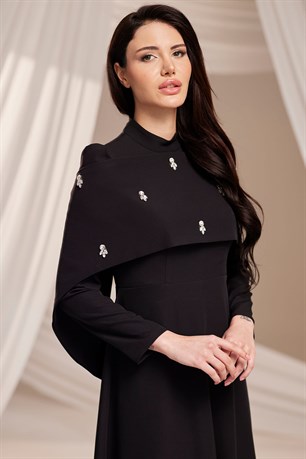 Aria Tesettür Abiye Siyah