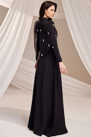 Aria Tesettür Abiye Siyah
