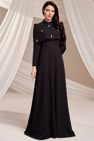 Aria Tesettür Abiye Siyah