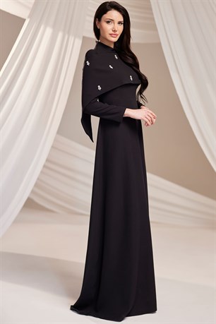 Aria Tesettür Abiye Siyah