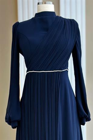 Arin Tesettür Abiye Lacivert