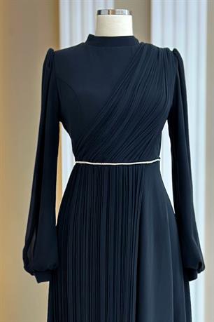 Arin Tesettür Abiye Siyah