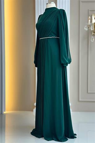 Arin Tesettür Abiye Zümrüt