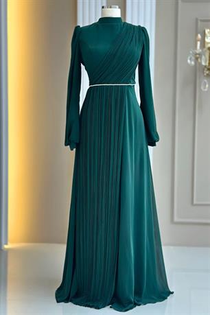 Arin Tesettür Abiye Zümrüt