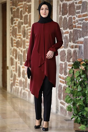 Arya Tesettür Tunik Bordo