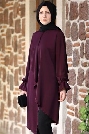 Arya Tesettür Tunik Mürdüm