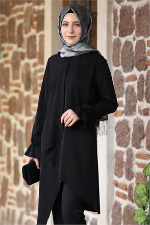 Arya Tesettür Tunik Siyah