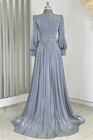 Astoria Tesettür Abiye Antrasit