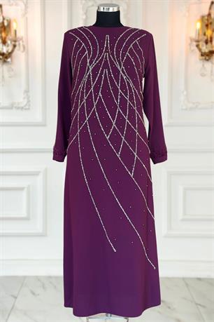 Asude Tesettür Abiye Mürdüm