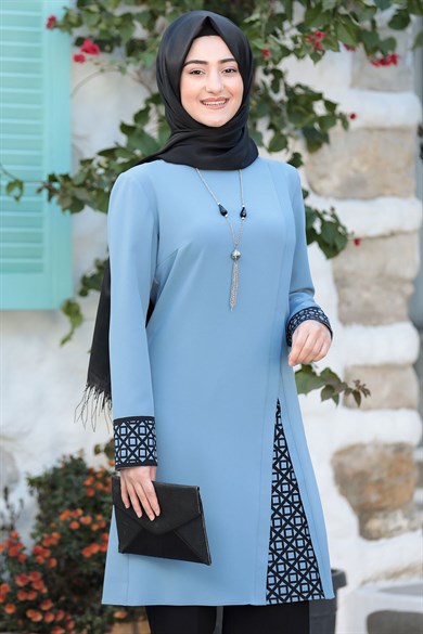 Asya Tesettür Takım Mavi