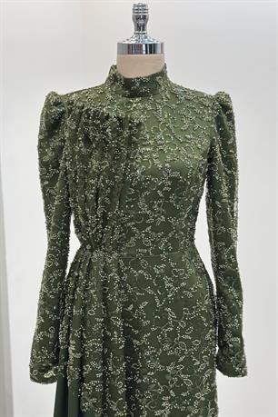 Aura Tesettür Abiye Haki