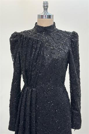 Aura Tesettür Abiye Siyah