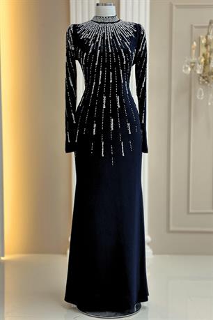 Ayla Tesettür Abiye Siyah