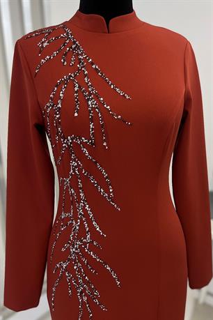 Bahar Tesettür Abiye Kiremit